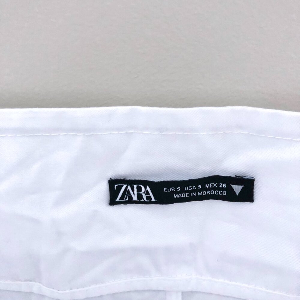 ZARA GABARDINE BOW TOP - Picture 2 of 4